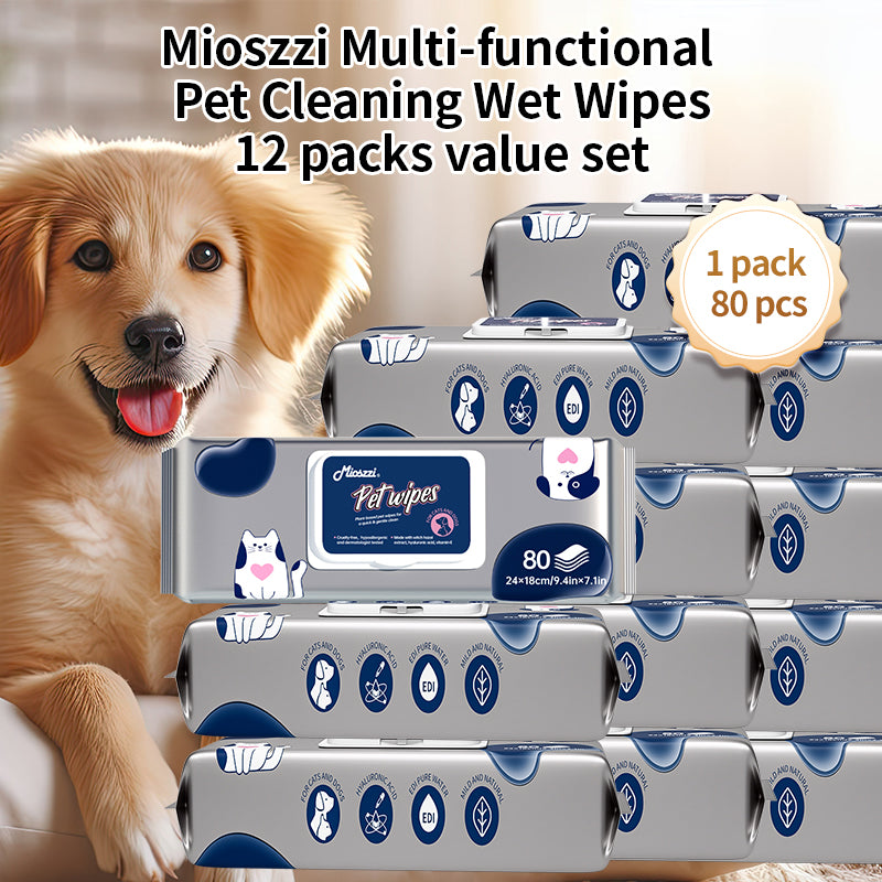 1. Made with a cleansing formula that cleanses and tear-stains, leaving skin feeling clean and fresh.
2. Added hyaluronic acid for a deep cleanse that removes dirt, dander and pet odors.
3. Added plant extracts to cleanse and moisturize skin and hair.
4. Antibacterial and deodorant wipes to effectively prevent the spread of dirt, odor and bacteria.
5. Thick non-woven fabric design, 360 degree clean whole body, dog and cat grooming wipes.