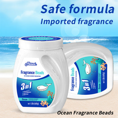 1. Laundry fragrance beads using deodorant technology effectively decompose odor molecules.

2. Microcapsule blasting technology allows clothes to retain fragrance for a long time.

3. Deodorant beads used for clothes can effectively remove sweat stains that are difficult to remove.

4. Effectively soften fabrics, anti-static to prevent clothing from clumping.

5. Value pack combination suitable for home use, large quantity and affordable price.