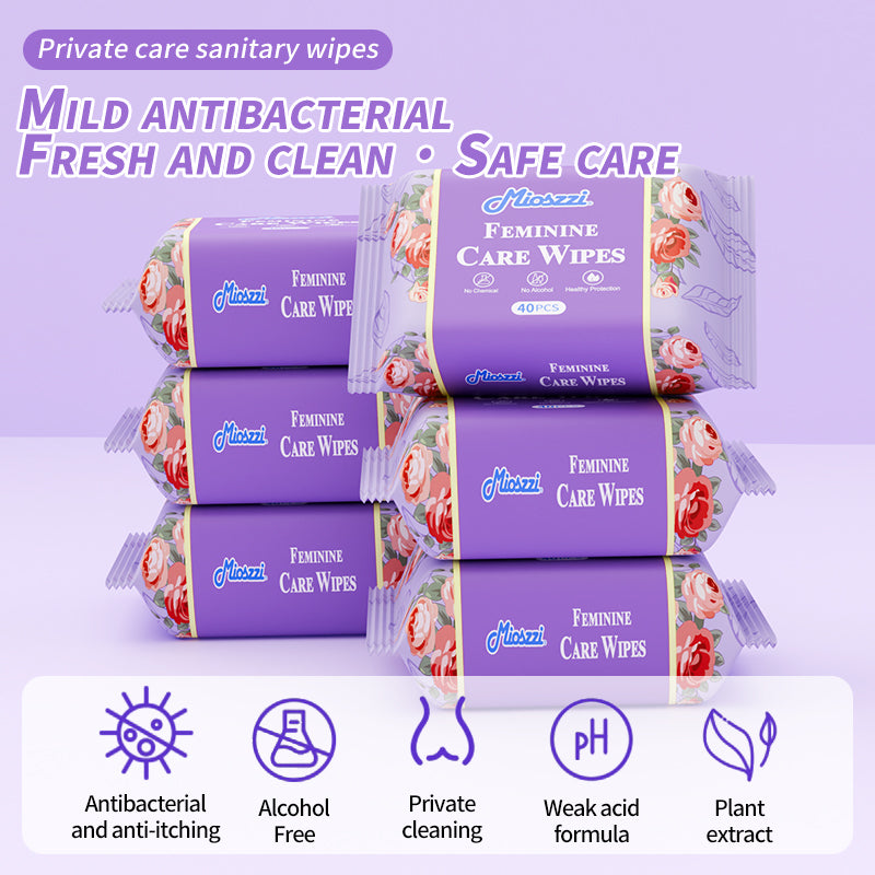 1、Powerful and large size, can replace the toilet paper.

2、Ingredient safety, no propylene glycol, no paraben, effectively reduces irritation.

3、The feminine care wet wipe&nbsp;can removes odor, pH balanced&nbsp;and protect the health of the intimate area.

4、Multifunctional, these feminine care wipes are great for home bathroom use or public restrooms.

5、Gentle and safe, no alcohol, no chemical, no additives, no fluorescents, no fragrance, powerful health protection.